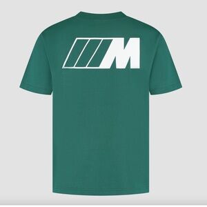 BMW M‎ Lifestyle Men's Dark Green Short Sleeve T Shirt Graphic Logo Size M